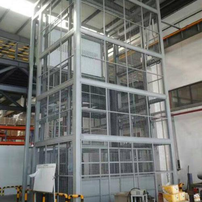 南口街道导轨式升降平台货梯